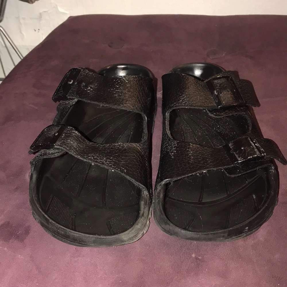 Birkenstock leather 2 strap sandals